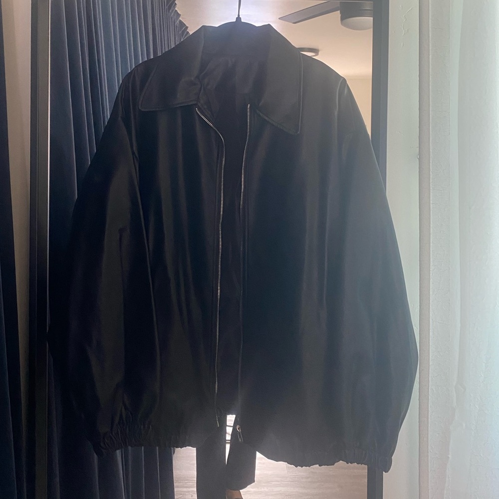 Black Faux Leather Jacket